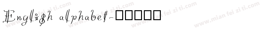 English alphabet字体转换